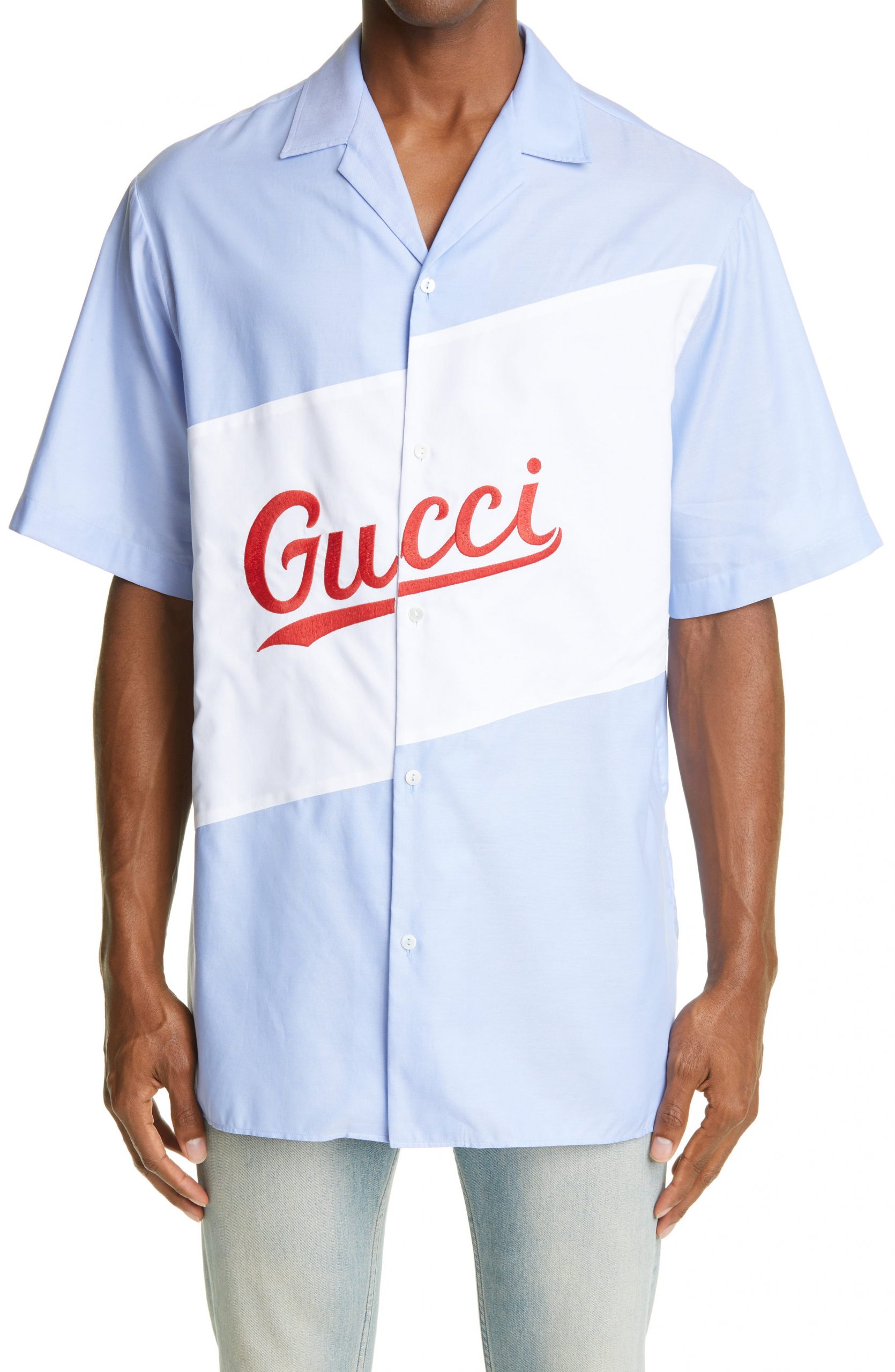 Men's Gucci Logo Embroidered Short 