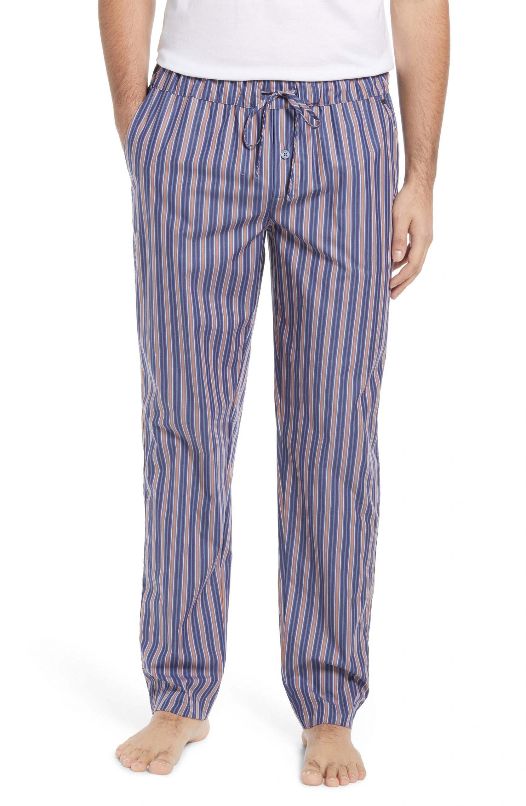 Men’s Hanro Night & Day Woven Pajama Pants, Size X-Large - Orange | The ...