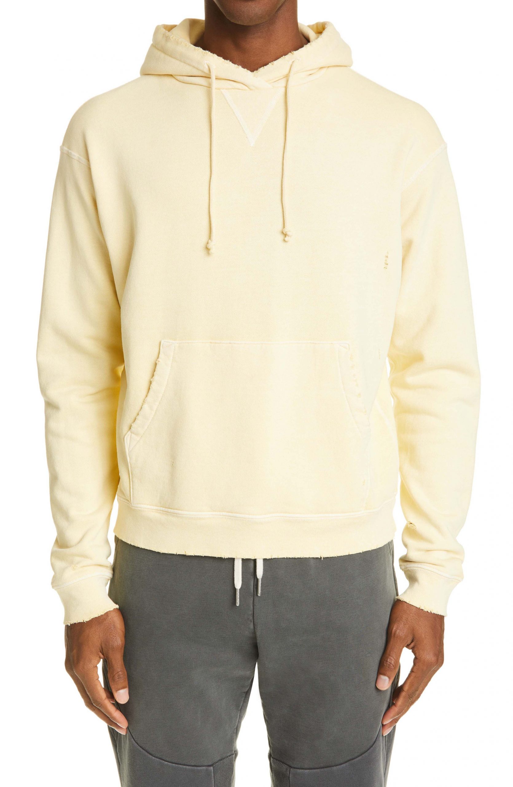 yellow pullover hoodie men's