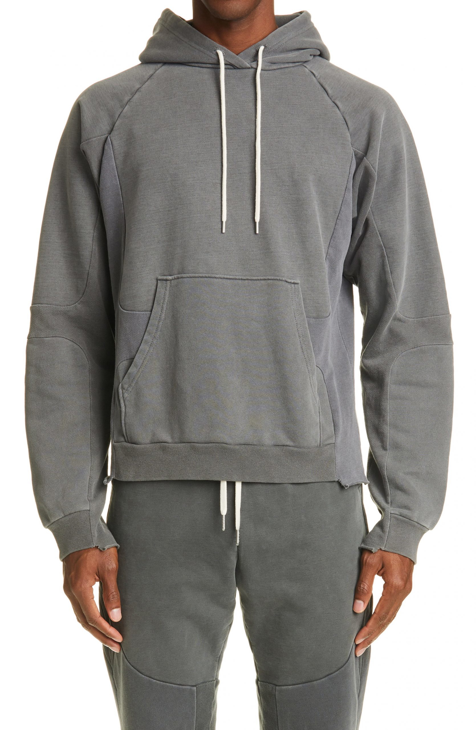french terry hooded sweatshirt