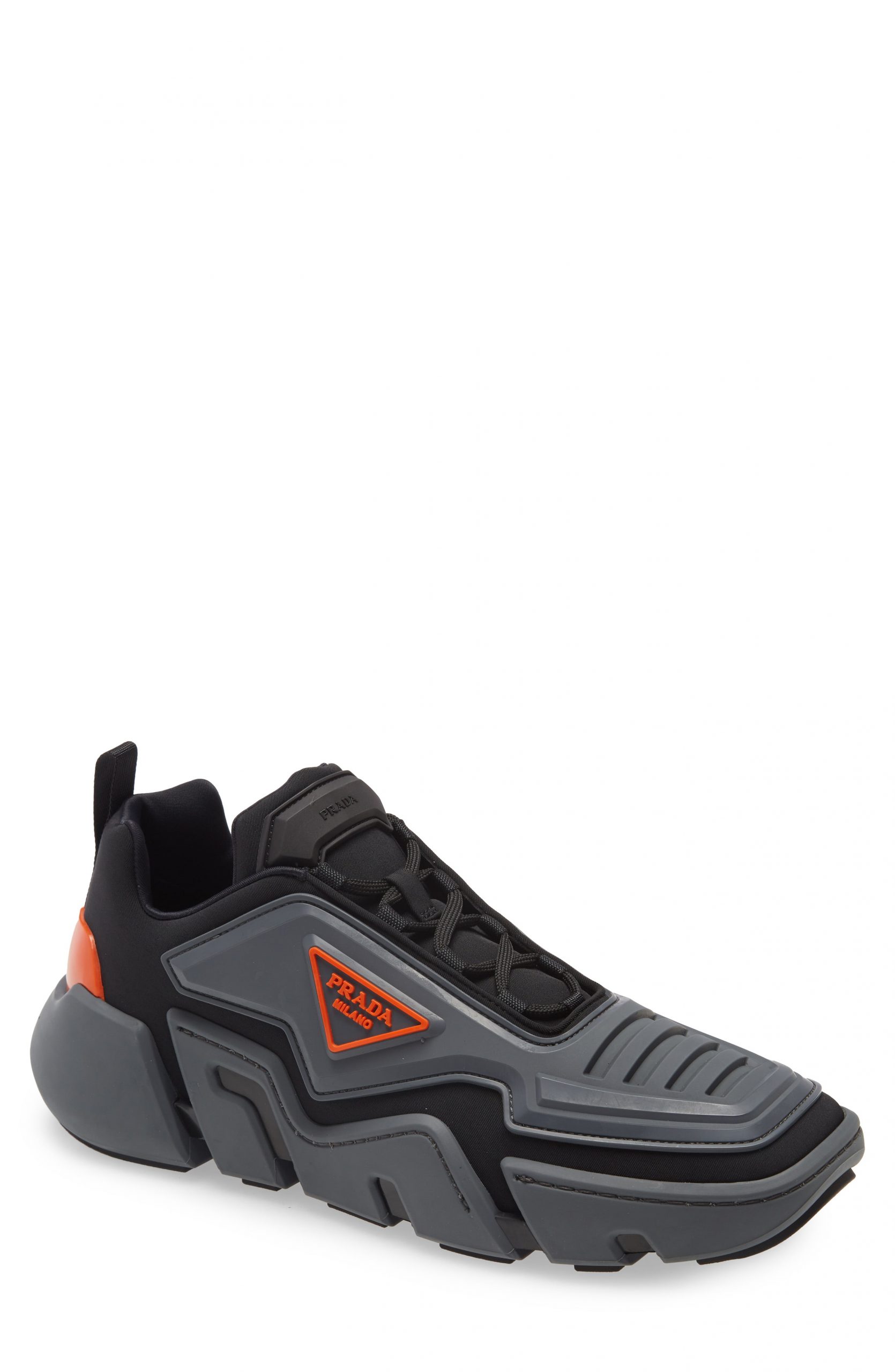 prada techno stretch fabric sneakers