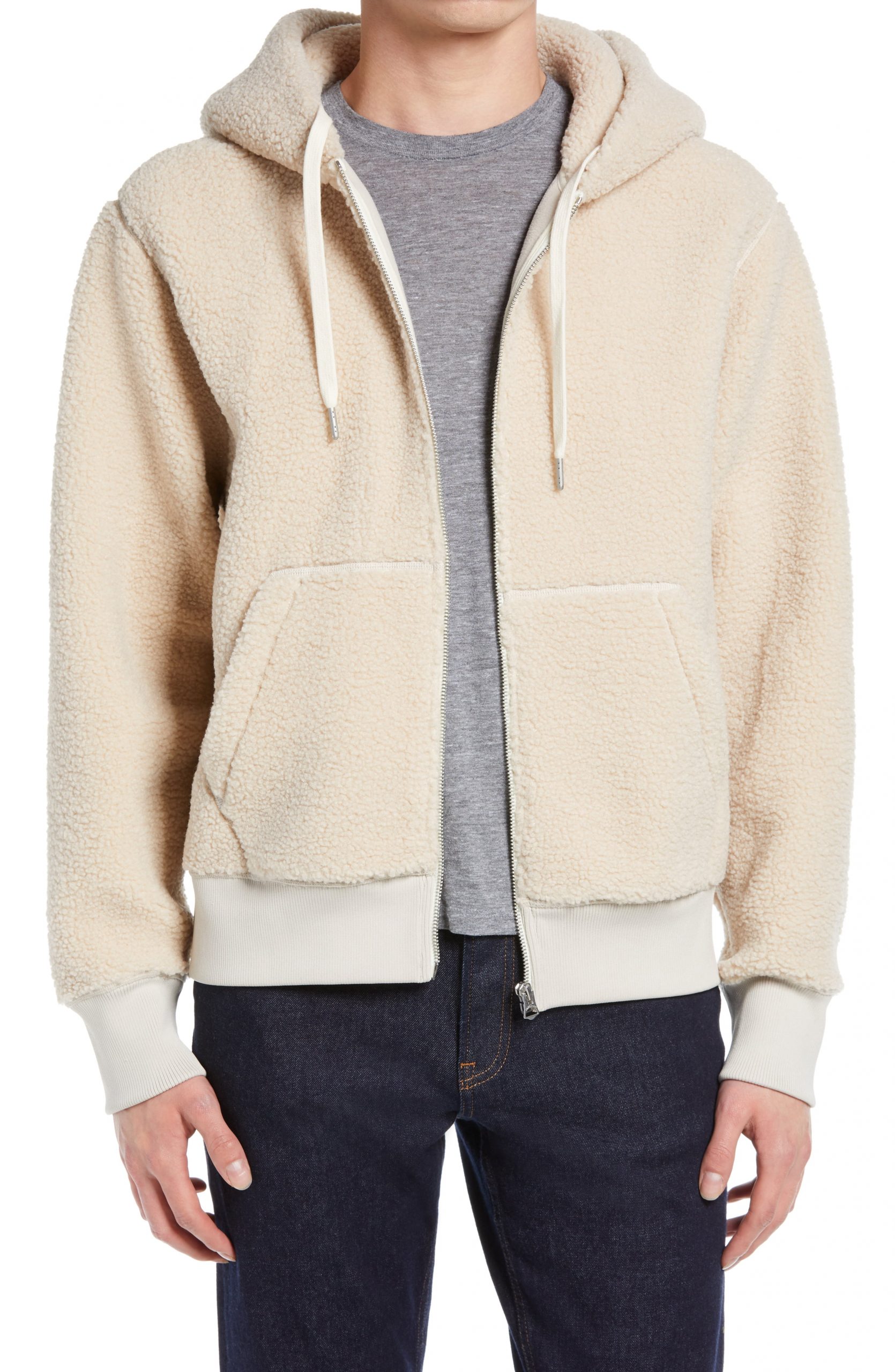 high pile fleece hoodie