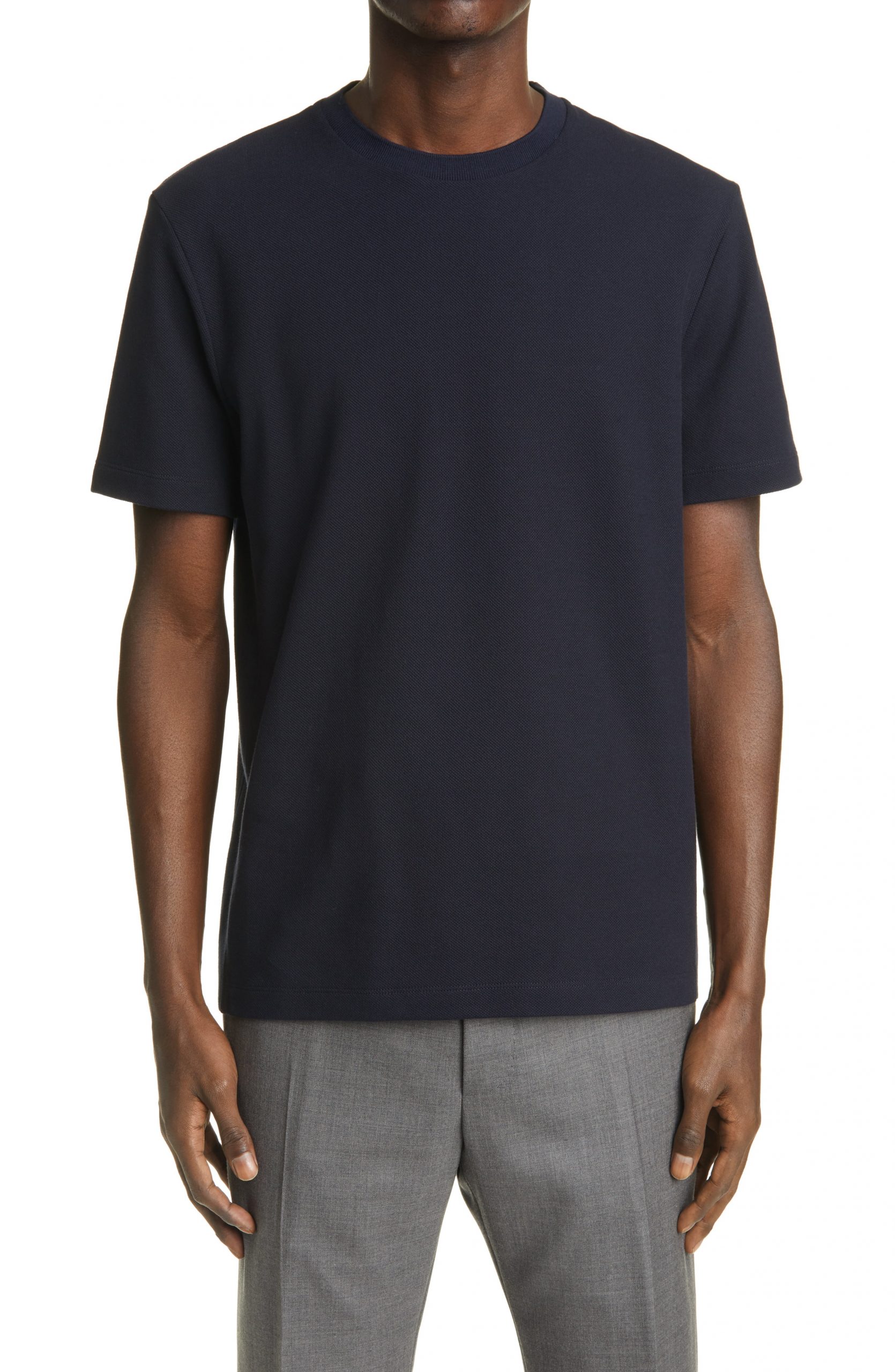 Men’s Thom Browne 4-Bar Back Stripe Pique T-Shirt, Size 1 - Blue | The ...