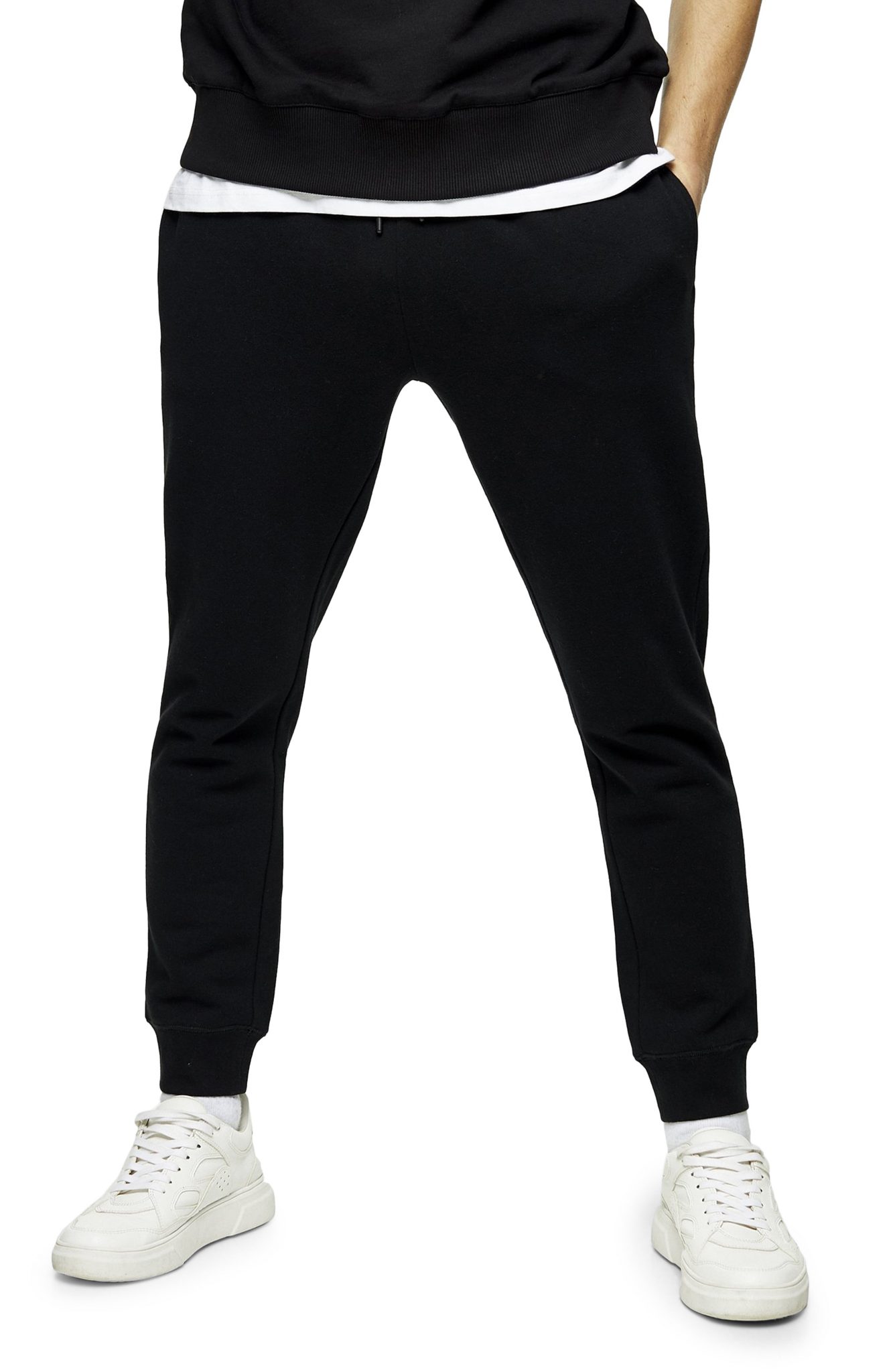 Men’s Topman Dry Handle Skinny Fit Joggers, Size Large - Black | The ...