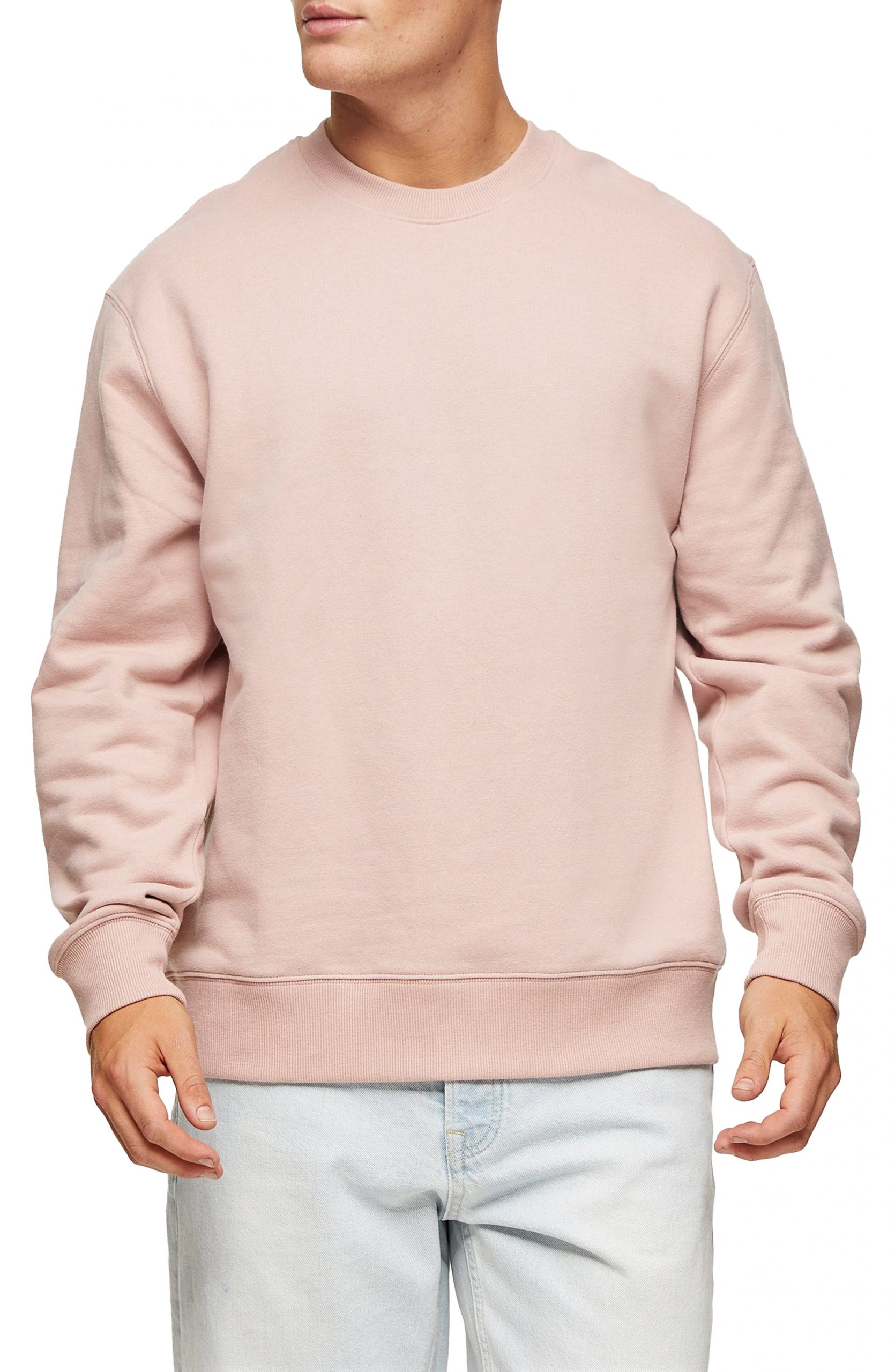 mauve crew neck sweatshirt