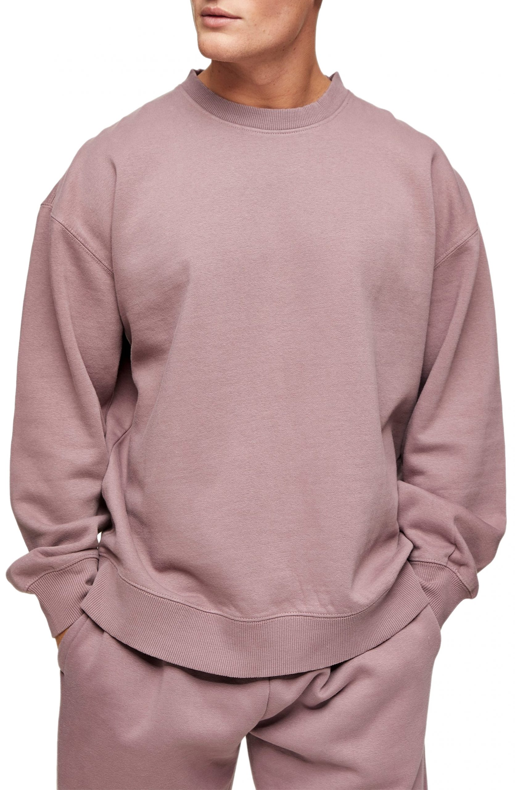 topman pink sweatshirt