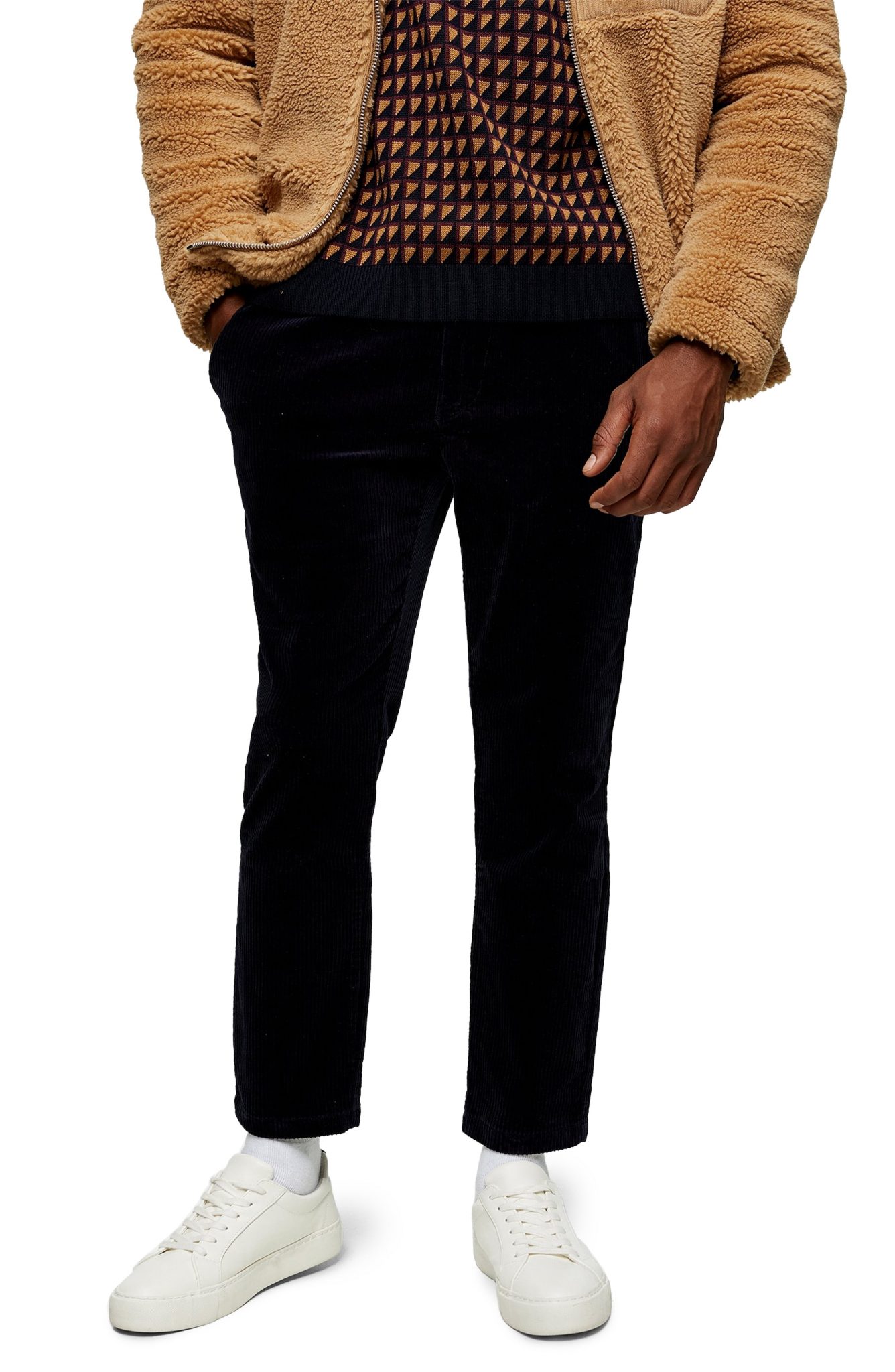 Men’s Topman Whyatt Corduroy Skinny Pants, Size 32 x 32 - Blue | The ...