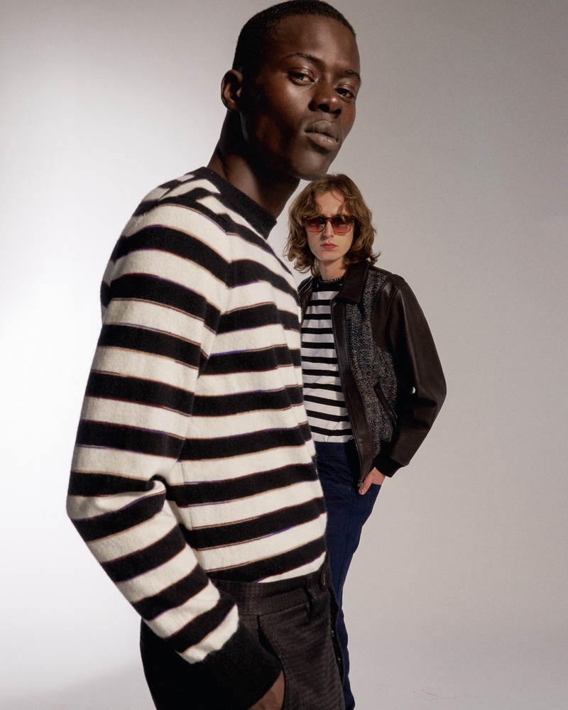 Models Alpha Dia and Elias Gozal star in Missoni's fall-winter 2020 eyewear campaign.