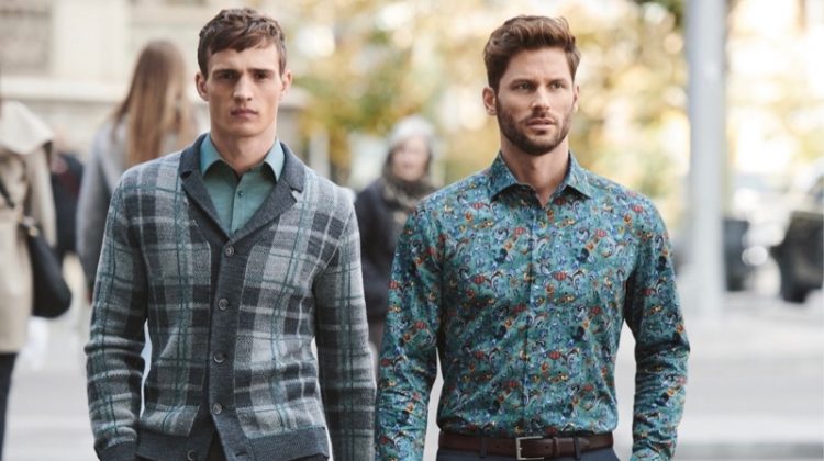 OLYMP enlists models Julian Schneyder and Samuel Trepanier to front a fall outing in Barcelona.