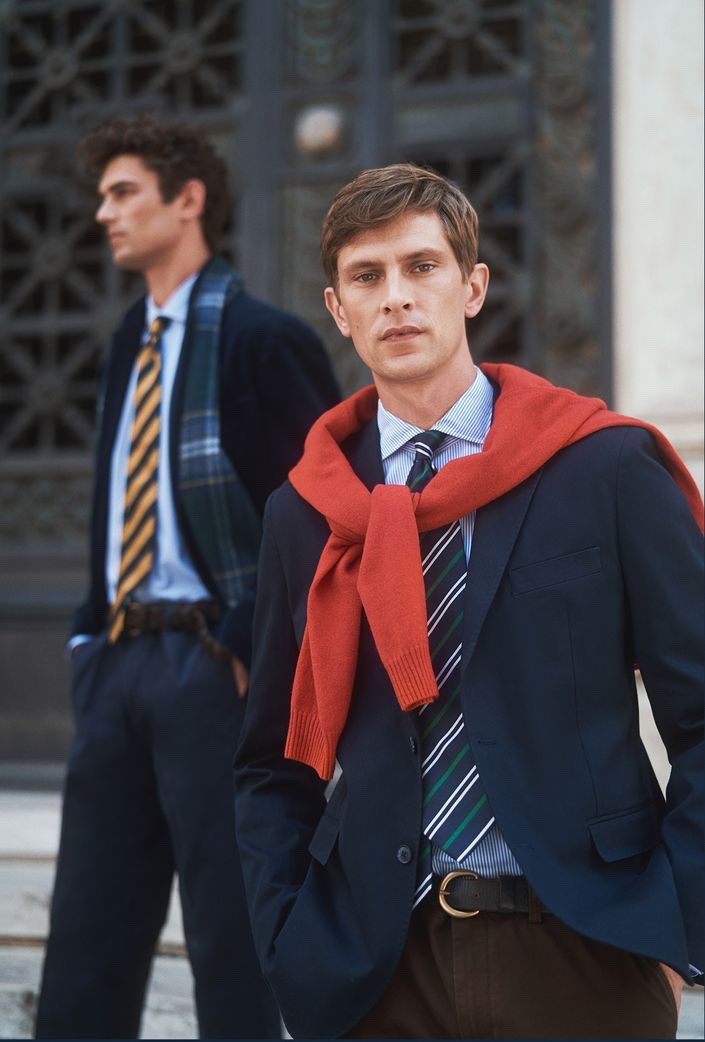 Arthur & Mathias Make a Case for Timeless Style with OVS PIOMBO Fall '20 Campaign