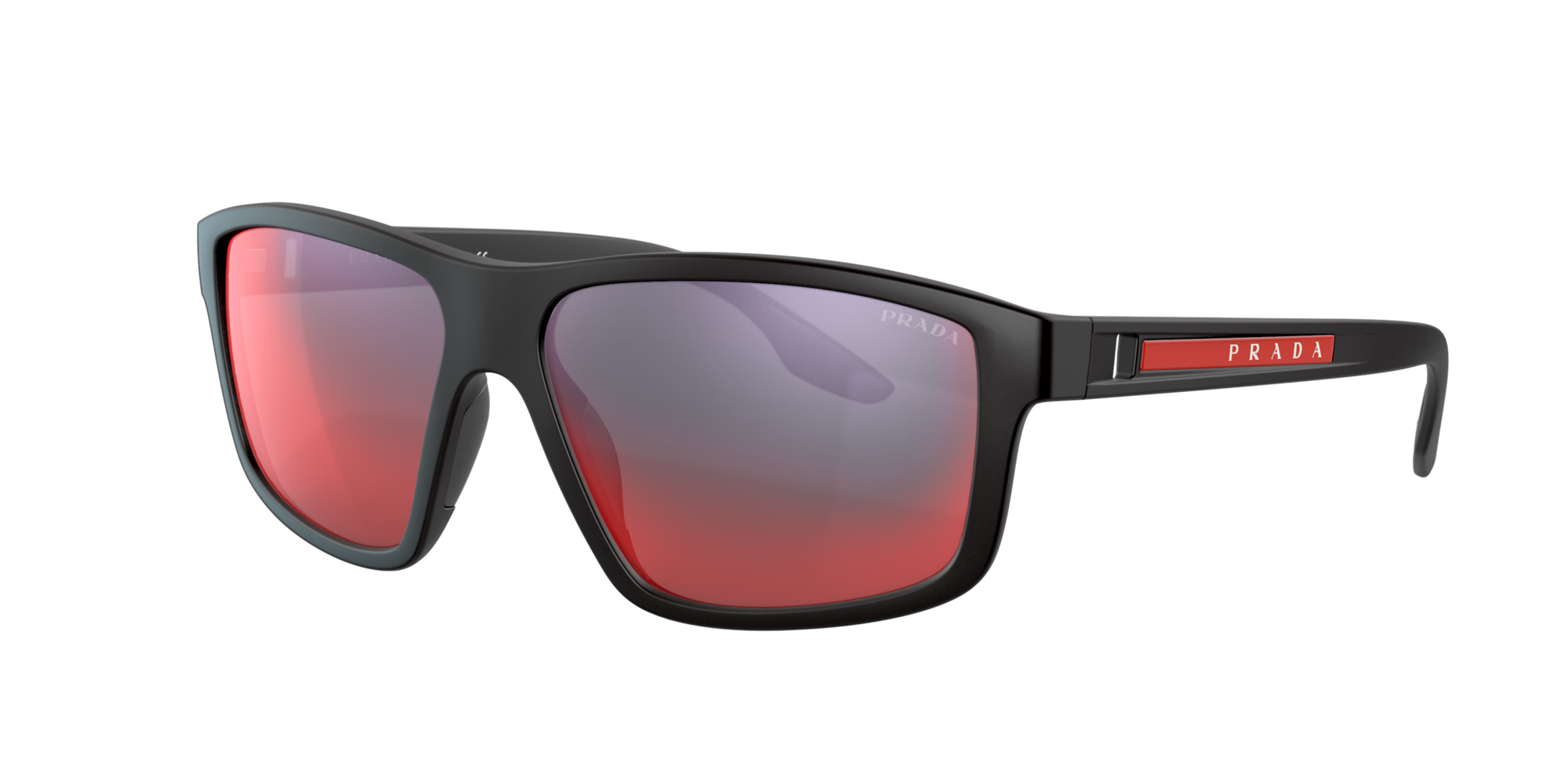 Prada Linea Rossa Man PS 02XS Frame color Black, Lens color GreyBlack, Size 6015/145 The Prada Linea Rossa Man PS 02XS Frame color Black, Lens color GreyBlack, Size 6015/145 The