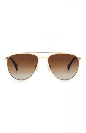 Rag & Bone 55mm Polarized Gradient Aviator Sunglasses - Light Gold/ Brown Gradient Rag & Bone 55mm Polarized Gradient Aviator Sunglasses - Light Gold/ Brown Gradient