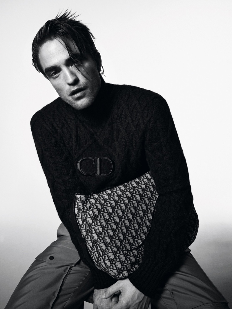 Rocking an edgy hairstyle, Robert Pattinson stars in a photoshoot for Dior magazine.