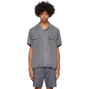 Saturdays NYC Grey Gibson Double Pocket Shirt Saturdays NYC Grey Gibson Double Pocket Shirt