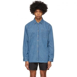 Saturdays NYC Indigo Denim Kenmare Shirt Saturdays NYC Indigo Denim Kenmare Shirt