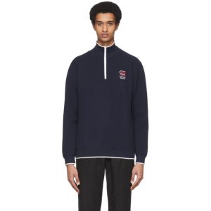 Saturdays NYC Navy Kishino Sweater Saturdays NYC Navy Kishino Sweater