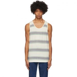 Saturdays NYC White Stripe Nick Tank Top Saturdays NYC White Stripe Nick Tank Top