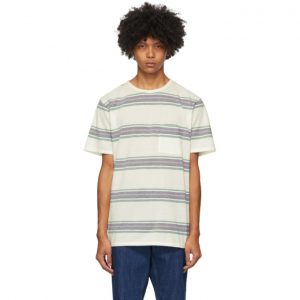 Saturdays NYC White Stripe Randall Pocket T-Shirt Saturdays NYC White Stripe Randall Pocket T-Shirt