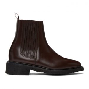 Thom Browne Brown Crepe Sole Chelsea Boots Thom Browne Brown Crepe Sole Chelsea Boots