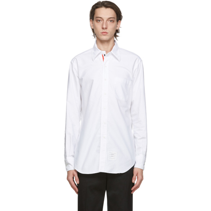 Thom Browne White Oxford Shirt | The Fashionisto