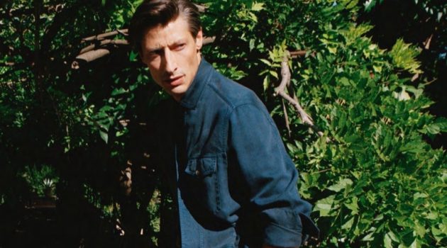 Brioni Approaches Daywear with Relaxed Elegance Model Jonas Mason sports a blue linen look from Brioni's spring-summer 2021 men's collection.