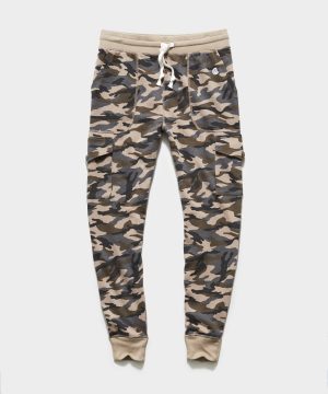Camo Slim Cargo Sweatpant in Tan Camo Slim Cargo Sweatpant in Tan