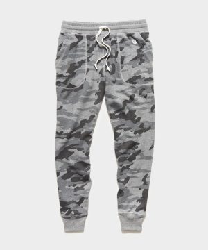 Heather Grey Camo Slim Jogger Sweatpant Heather Grey Camo Slim Jogger Sweatpant