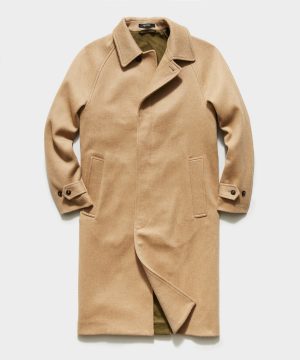 Italian Balmacaan Coat in Camel Italian Balmacaan Coat in Camel