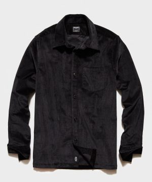 Italian Corduroy Overshirt in Charcoal Italian Corduroy Overshirt in Charcoal