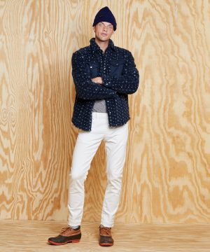 L.L.Bean x Todd Snyder Hi-Pile Sherpa Shirt Jacket in Birdseye Navy L.L.Bean x Todd Snyder Hi-Pile Sherpa Shirt Jacket in Birdseye Navy