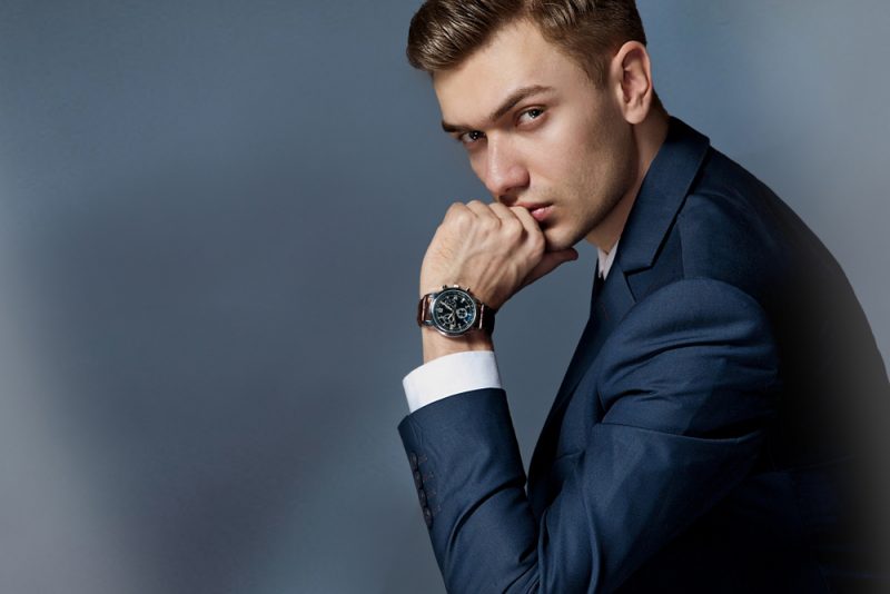 Male Model Wearing Watch