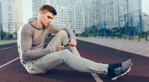 Stretchy Yet Comfortable Track Clothes Man Grey Track Suit Activewear