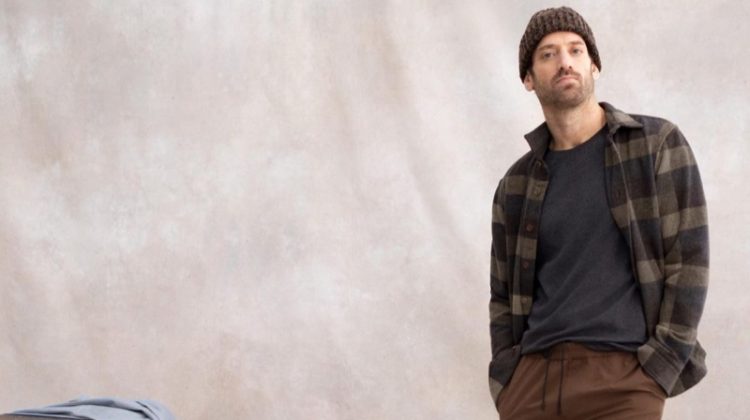 Matthew Avedon dons an essential winter look from Banana Republic.