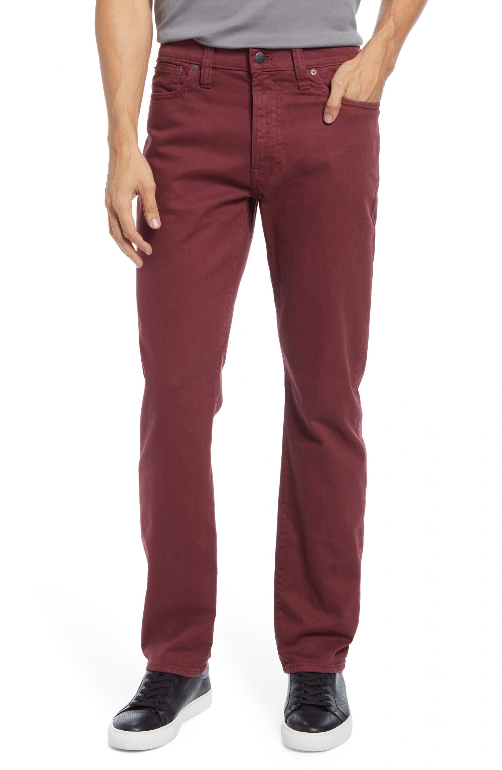 Men’s Madewell Garment Dyed Slim Fit Jeans, Size 28 x 32 - Red | The ...