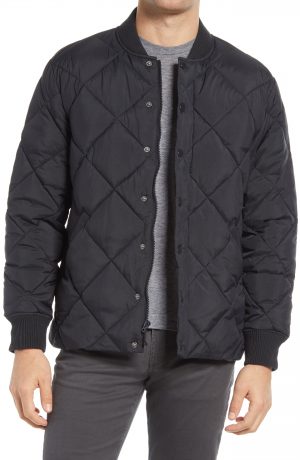 Men's Madewell Quilted Puffer Jacket, Size Medium - Black Men's Madewell Quilted Puffer Jacket, Size Medium - Black