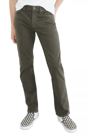 Men's Madewell Sateen Slim Jeans, Size 30 x 32 - Green Men's Madewell Sateen Slim Jeans, Size 30 x 32 - Green