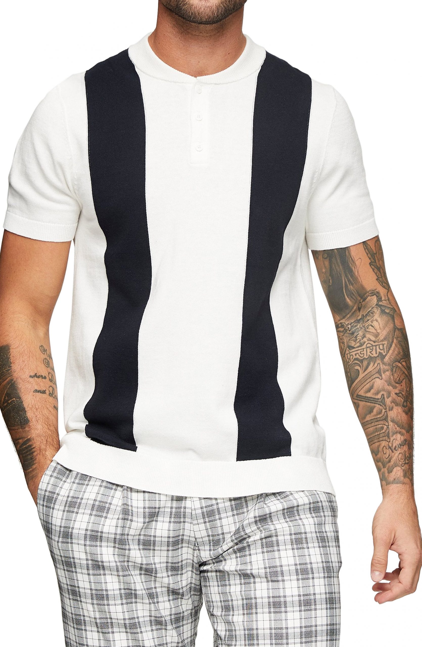 standard cloth textured stitch polo shirt