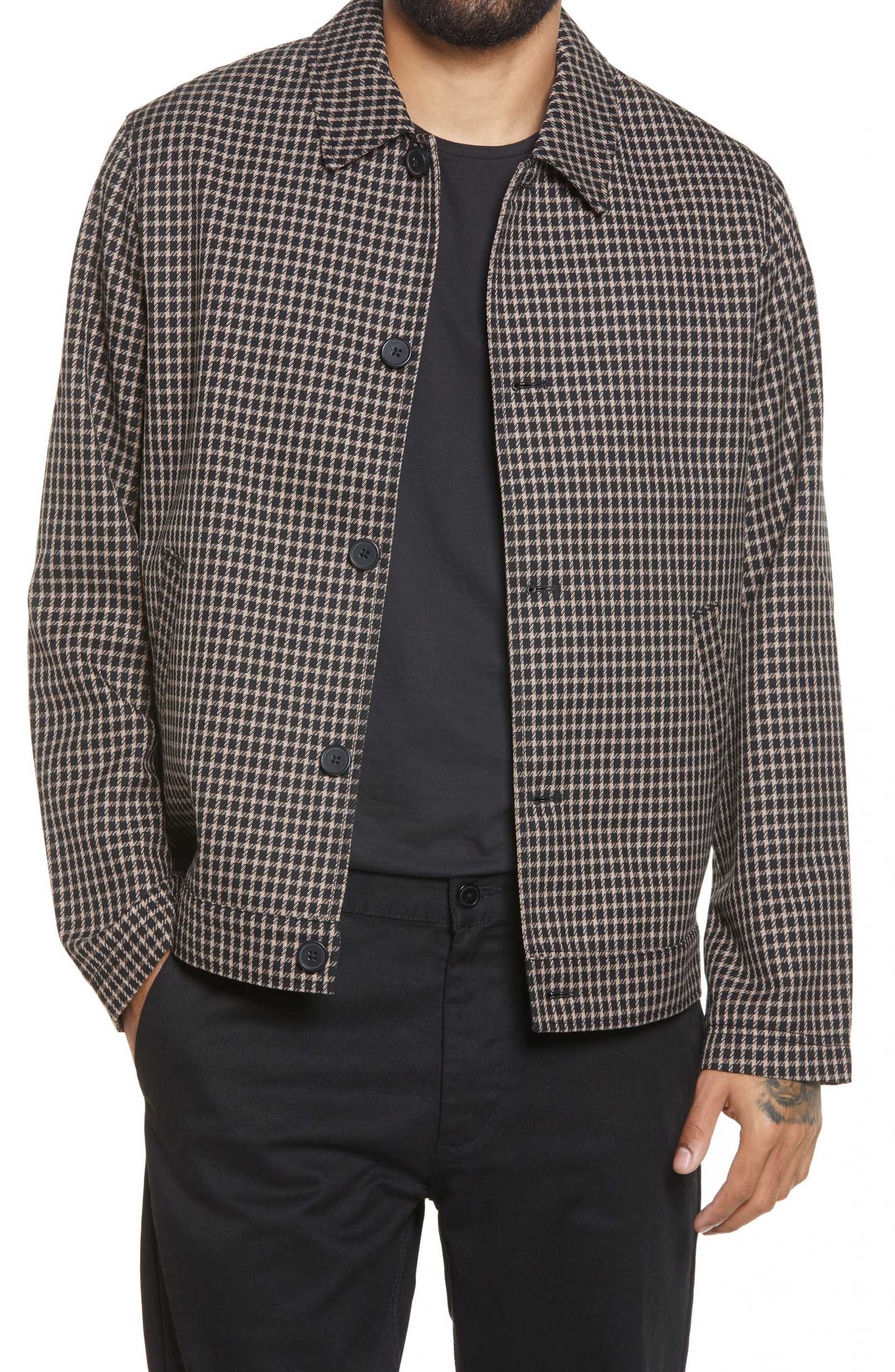 Raiken Prince of Wales Check Harrington Jacket 