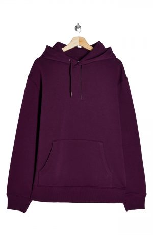 Men's Topman Classic Solid Hoodie, Size Large - Purple Men's Topman Classic Solid Hoodie, Size Large - Purple