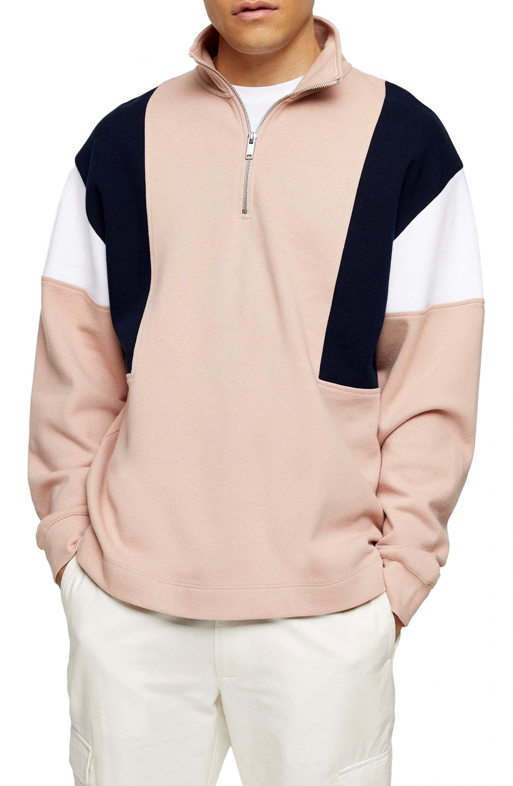 topman pink sweatshirt