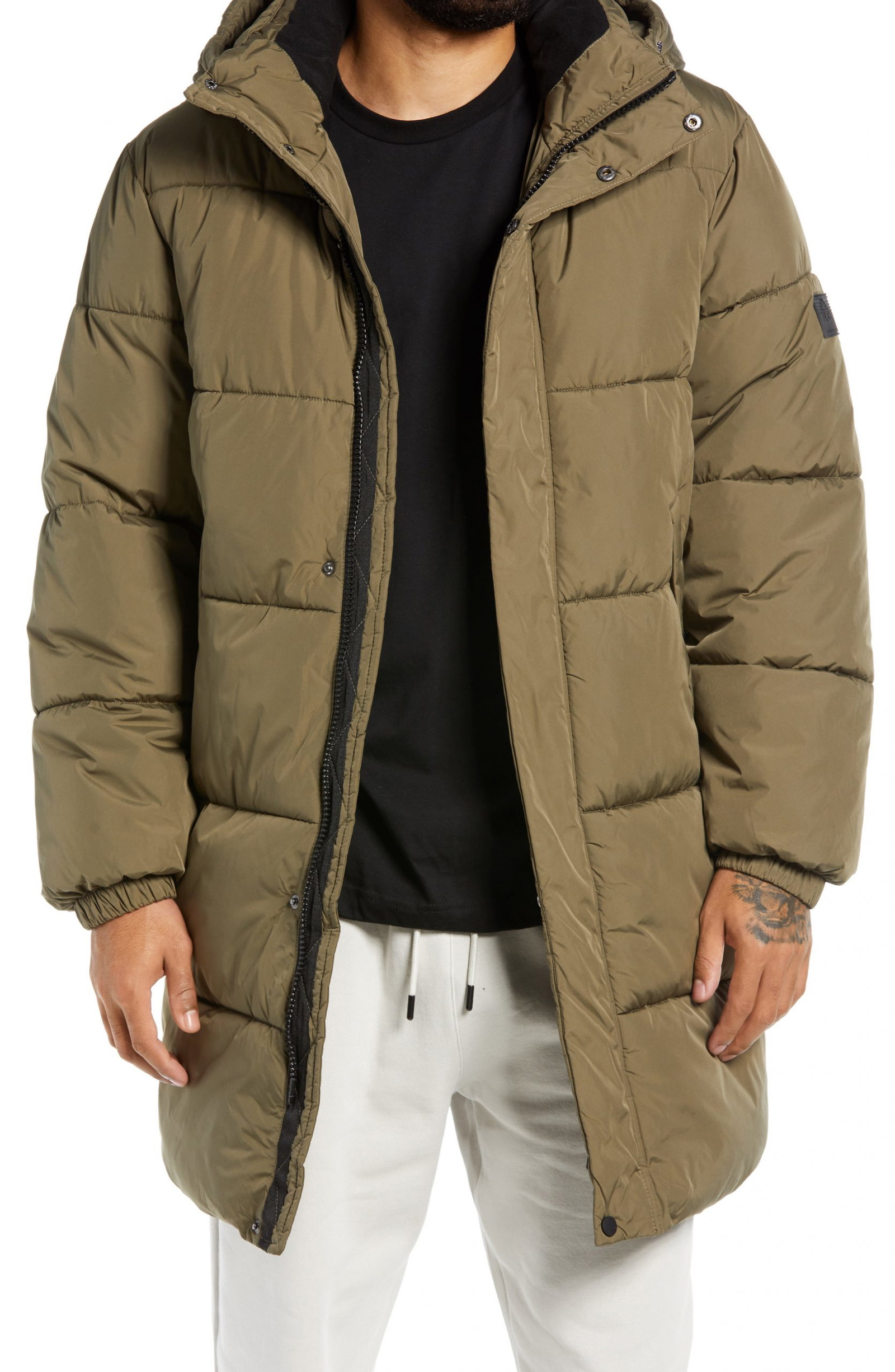 long green puffer coat