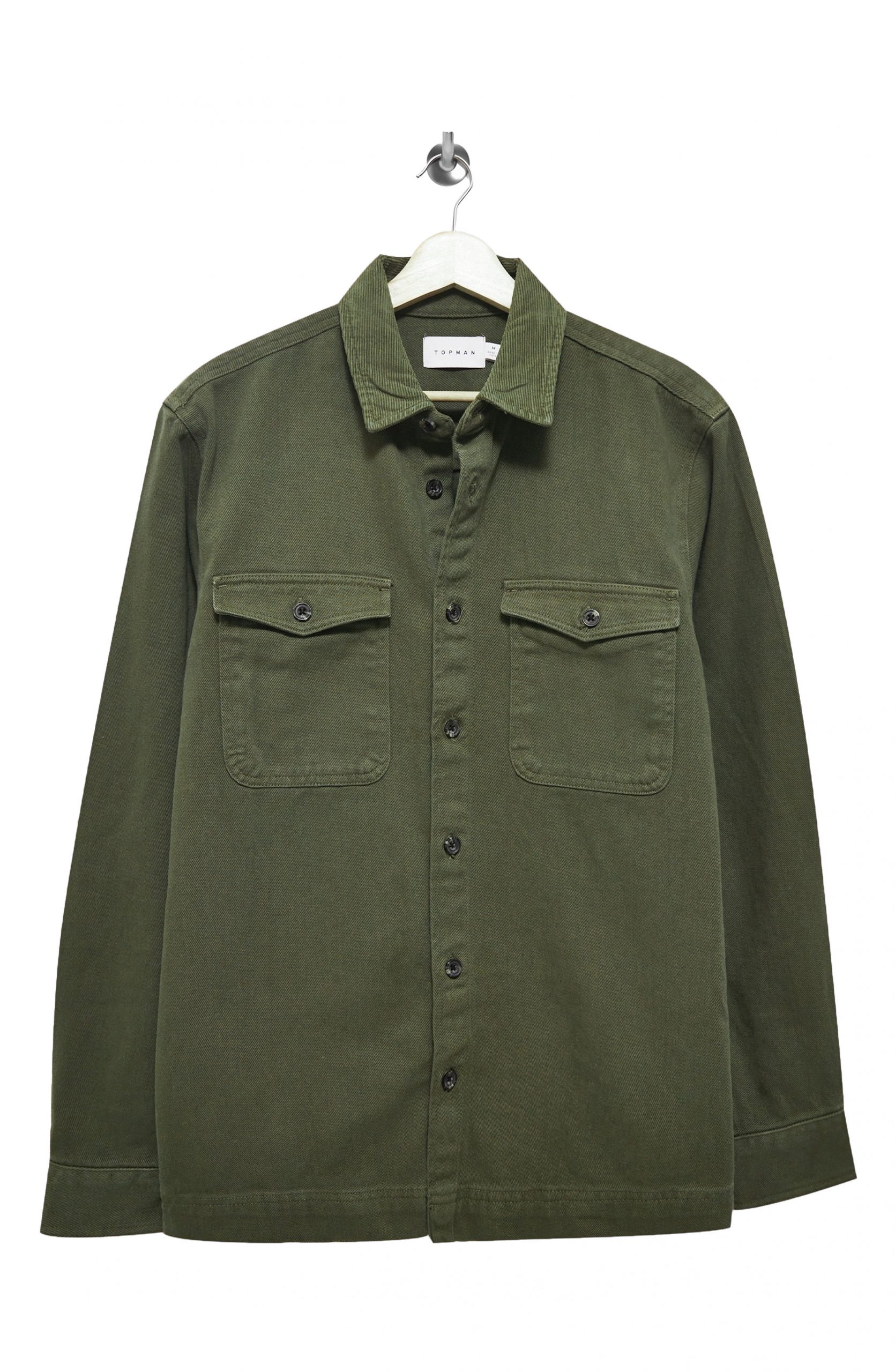 stand collar overshirt
