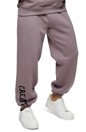 Men's Topman Create Graphic Jogger Sweatpants, Size Large - Purple Men's Topman Create Graphic Jogger Sweatpants, Size Large - Purple