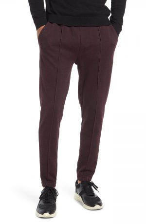 Men's Topman Herringbone Joggers, Size X-Large - Burgundy Men's Topman Herringbone Joggers, Size X-Large - Burgundy