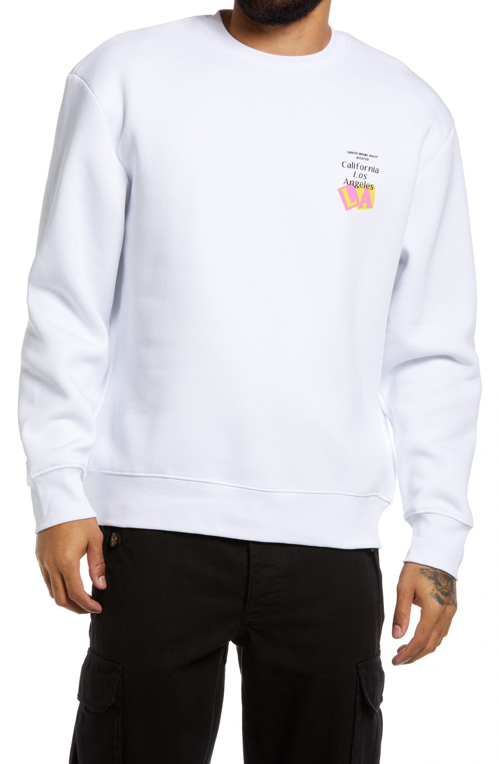 topman pink sweatshirt