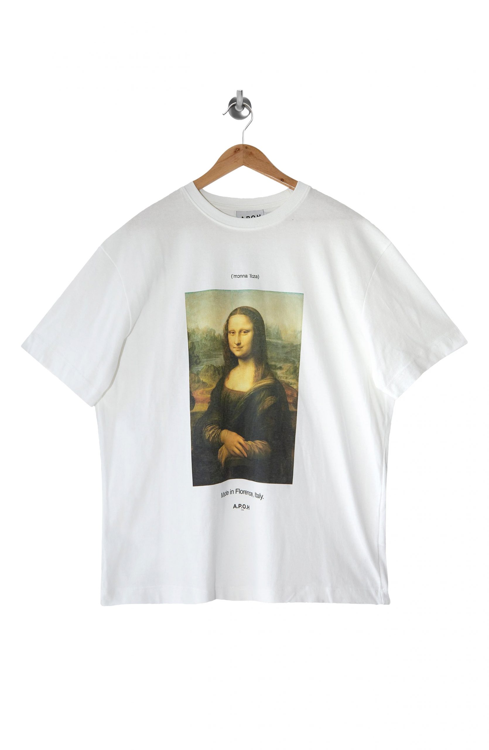 Men’s Topman Mona Lisa Graphic Tee, Size Large - White | The Fashionisto