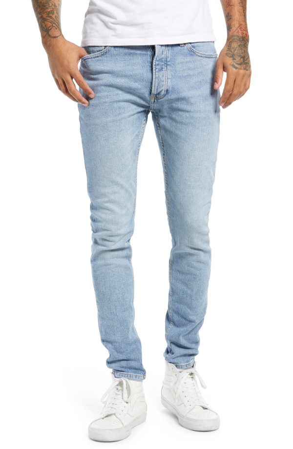 Men’s Topman Open End Light Wash Jeans, Size 30 x 32 - Blue | The ...