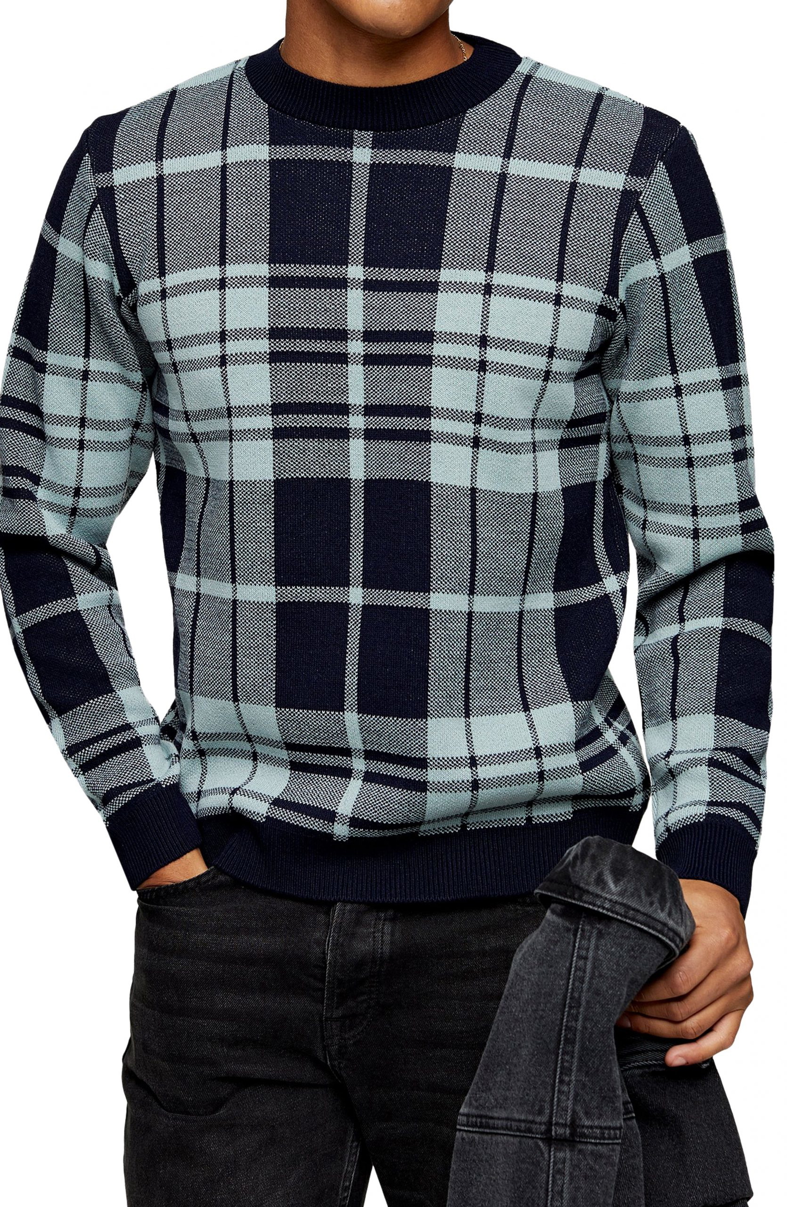 tartan sweater mens