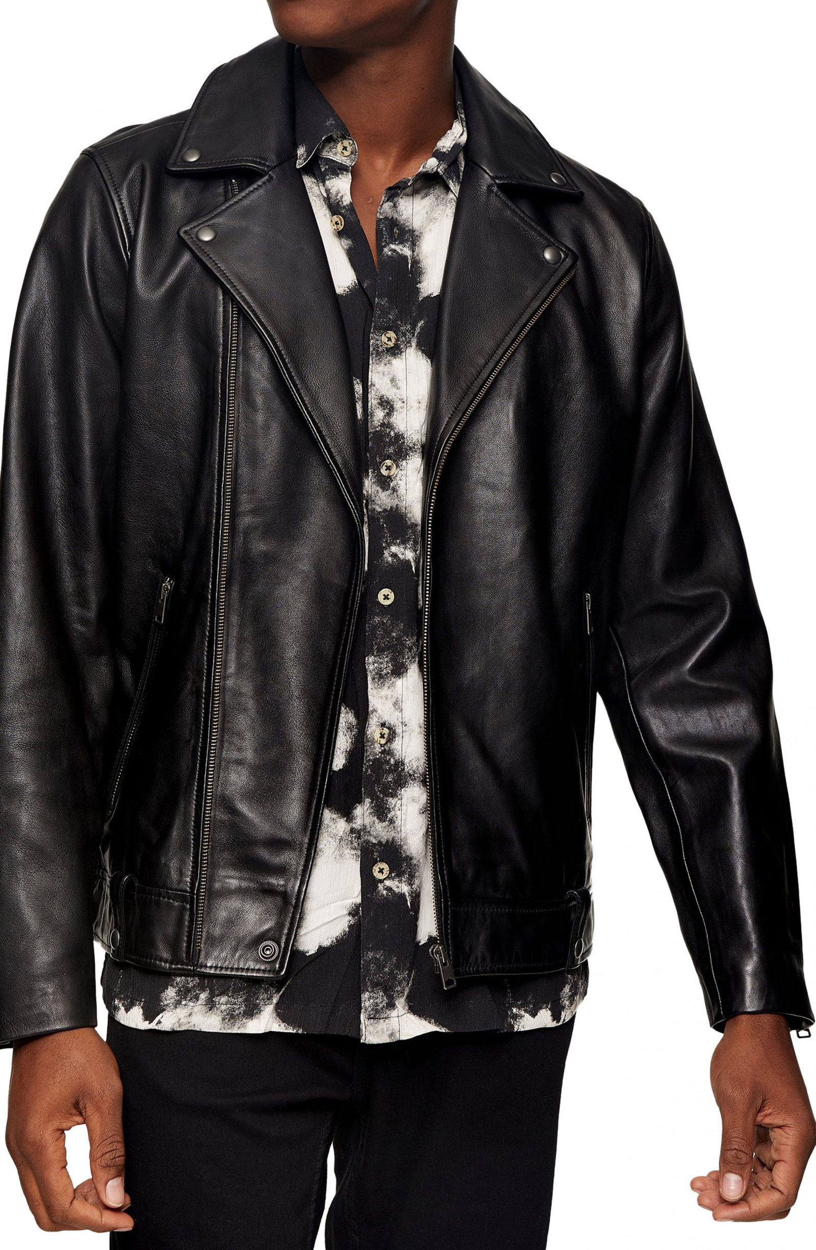 topman mens leather jacket