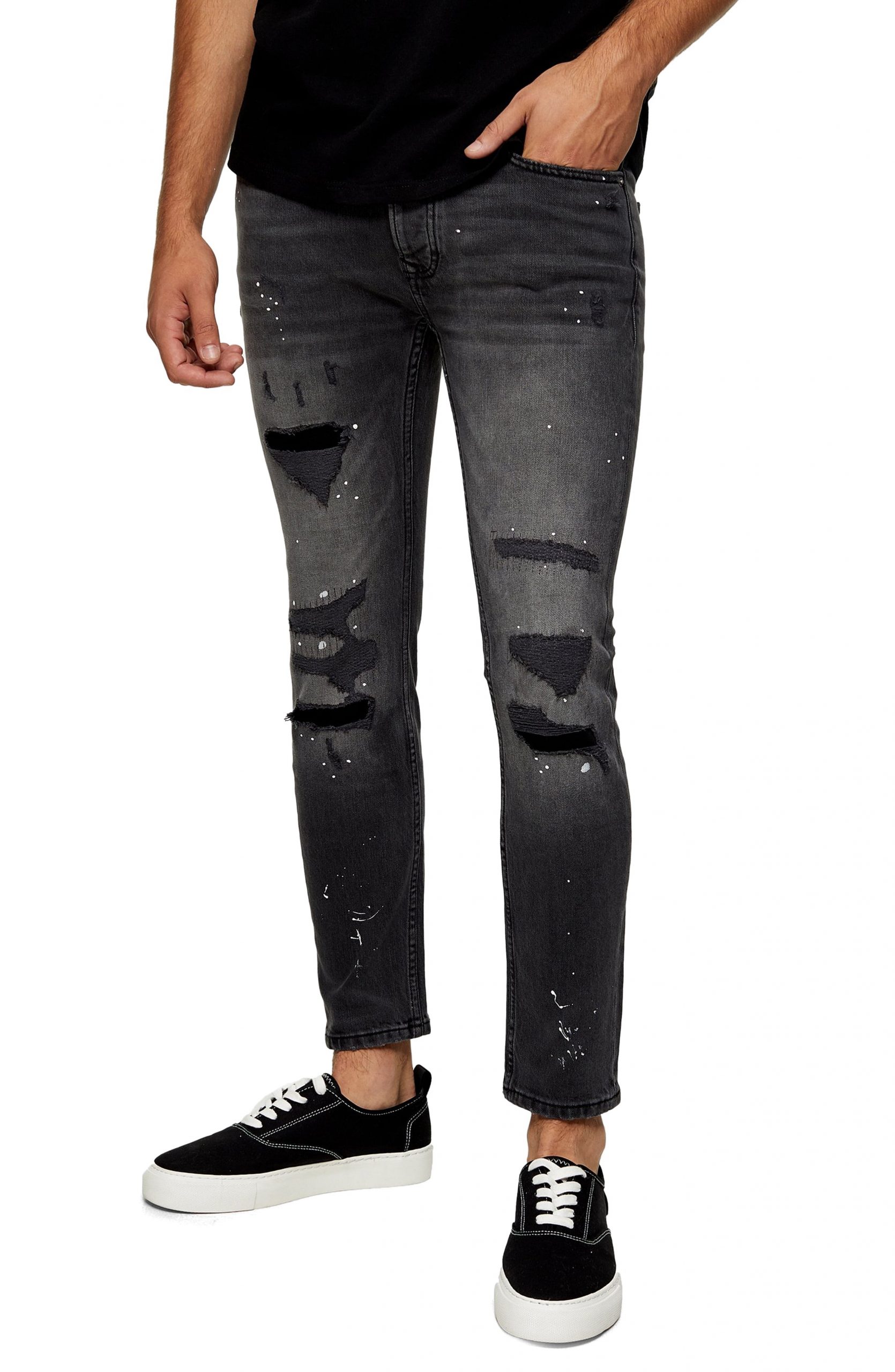 topman black jeans mens